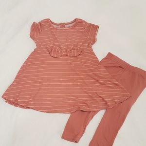 Baby Toddler Girl Dress with Leggins Set 9 to 12 months